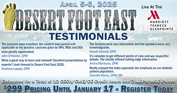Register Here for the 2025 Desert Foot East Conference