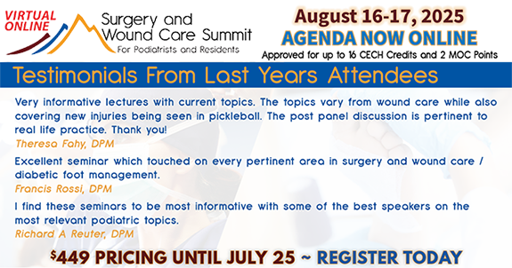 Register Here for the 2025 Surgery and Advanced Wound Care Summit