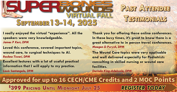 Register Here for the 2025 Superbones Superwounds Fall Virtual Conference