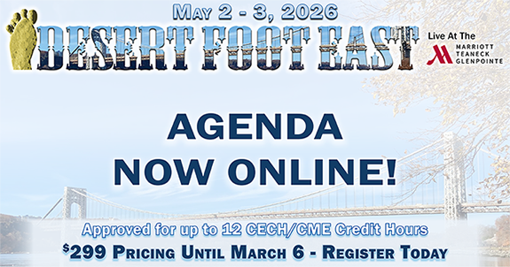 Register Here for the 2026 Desert Foot East Conference