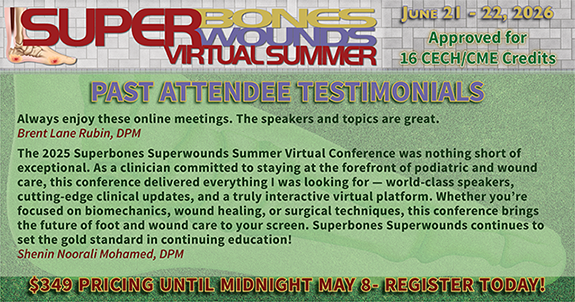 Register Here for the 2026 Superbones Superwounds Summer Virtual Conference