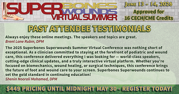 Register Here for the 2026 Superbones Superwounds Summer Virtual Conference